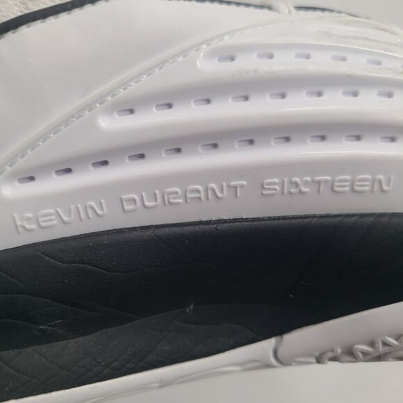 Nike KD 16 TB White Black Basketball Shoes Mens Kevin Durant DZ2927-100 US Sz 13 - Picture 9 of 11